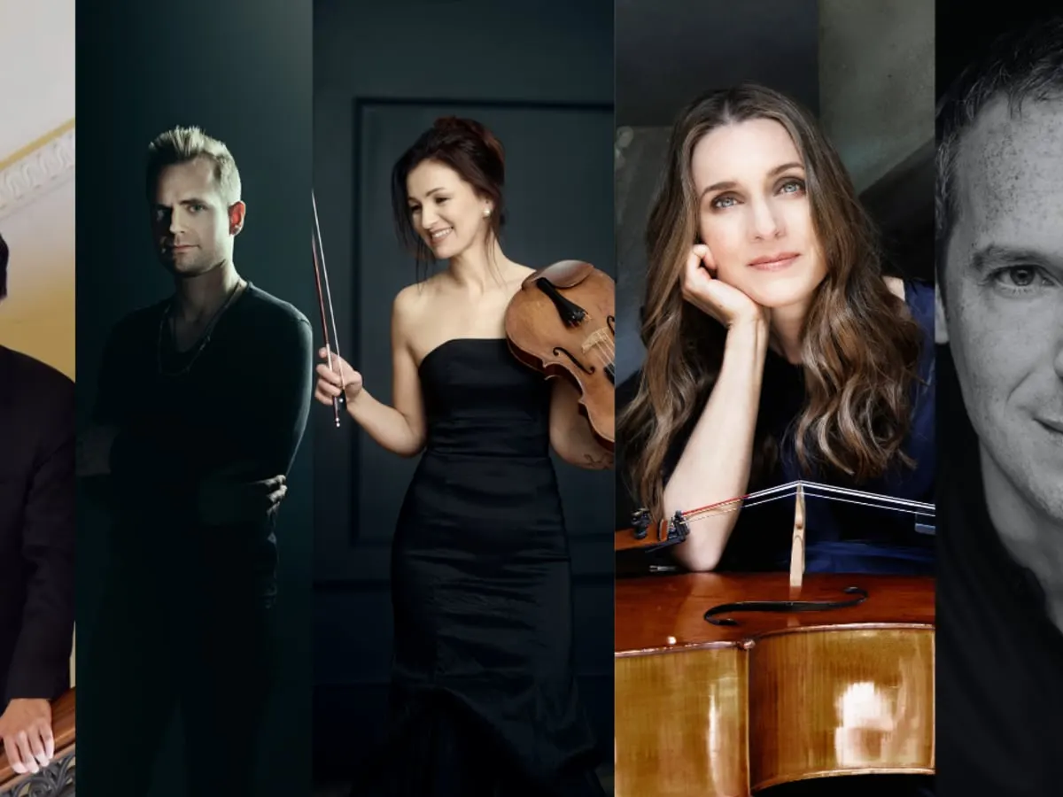 Les cinq musiciens du quintette Korngold