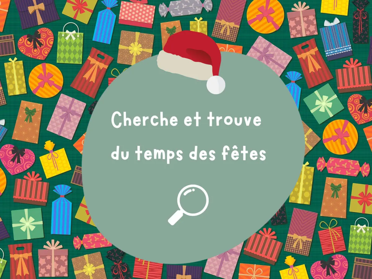 Murale Cherche et trouve du temps des fêtes