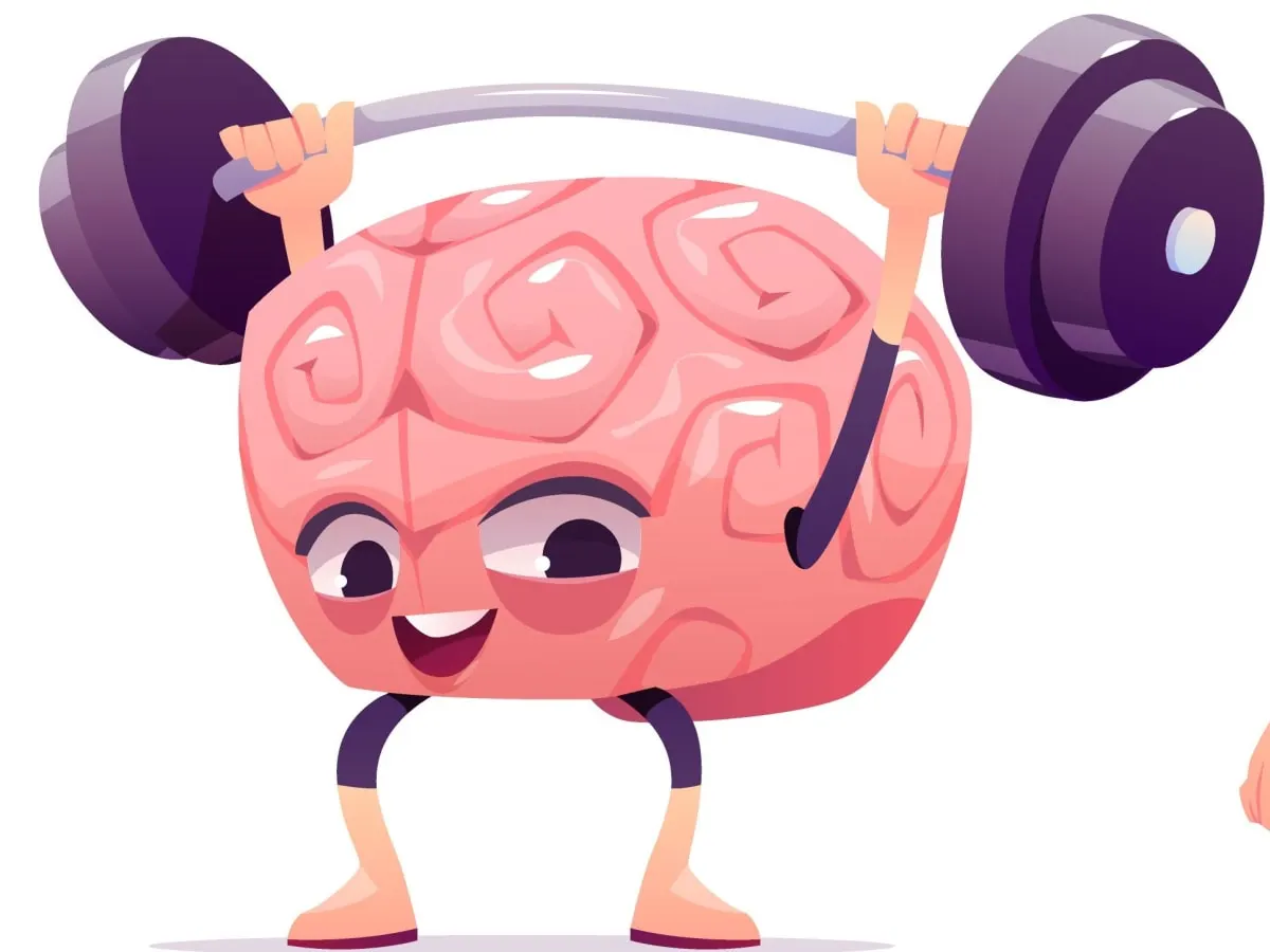 Cerveau qui soulève haltères actifs bibliothèque hélène-charbonneau
